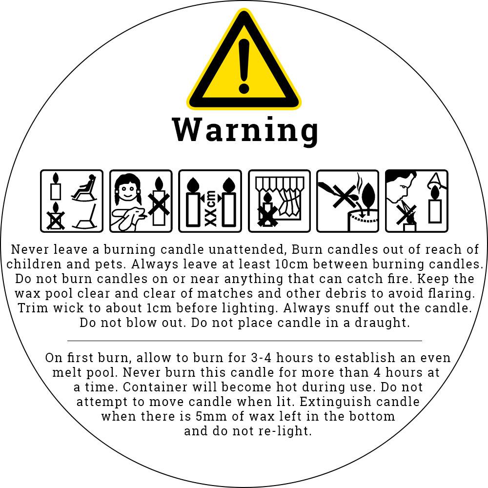 Candle Warning criptic Label Printable candle-warning-criptic-label-printable