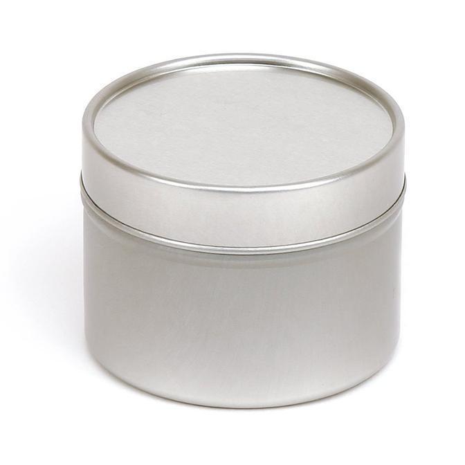 10cl Candle Tin - Silver - Your Crafts