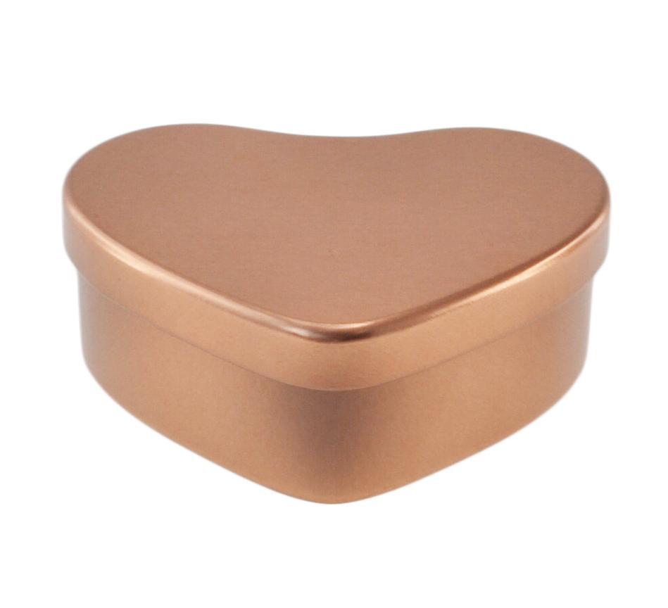 Heart Tin Large - Rose Gold - Your Crafts