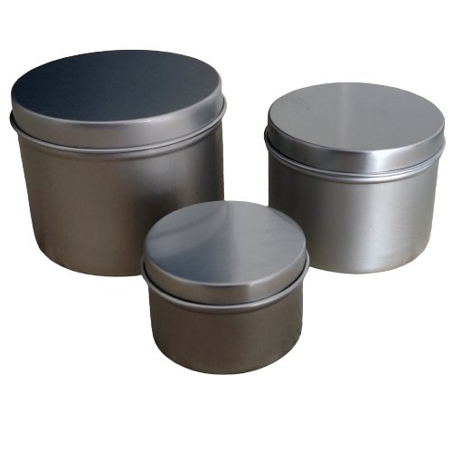 Round Aluminium Seamless Tin - Silver - Your Crafts